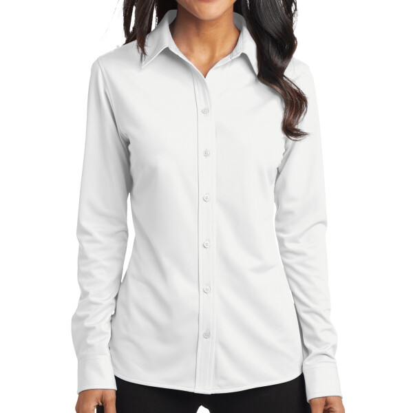 Ladies Dimension Knit Dress Shirt