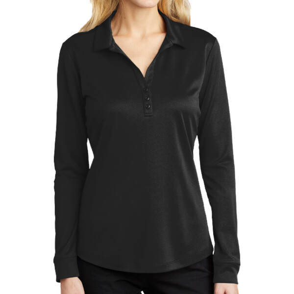 HS RELA Ladies Silk Touch Performance LS Polo