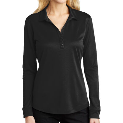 MS RELA Ladies Silk Touch Performance LS Polo Thumbnail