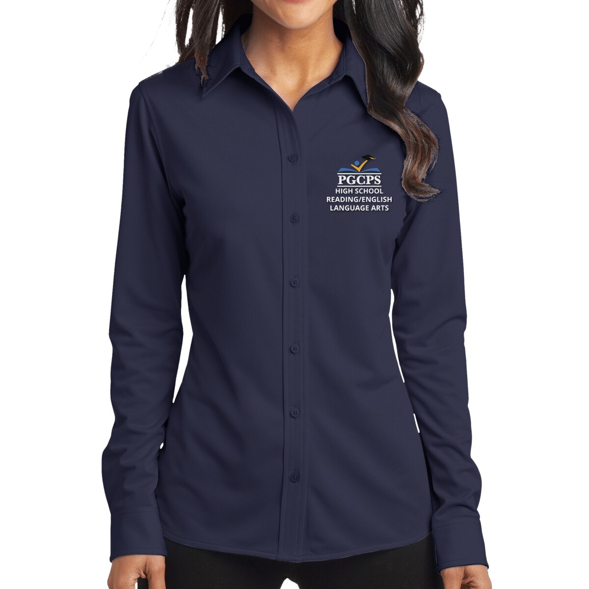 Ladies Dimension Knit Dress Shirt